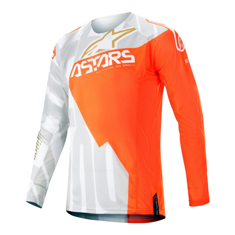 Polera Alpinestars Techstar Factory Metal 2020 (Naranjo)