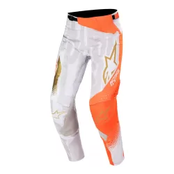 Pantalon Alpinestars Techstar Factory Metal 2020 (Gris Claro/Naranjo)