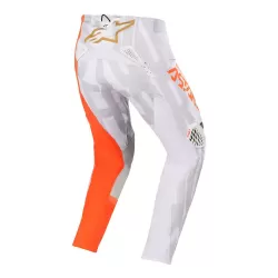 Pantalon Alpinestars Techstar Factory Metal 2020 (Gris Claro/Naranjo)