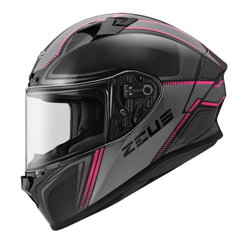Casco Zeus ZS826 Negro/Rosado Casco Zeus ZS826 Negro/Rosado