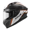 Casco Zeus ZS826 Negro/Naranjo