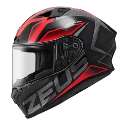 Casco Zeus ZS826 Negro/Rojo