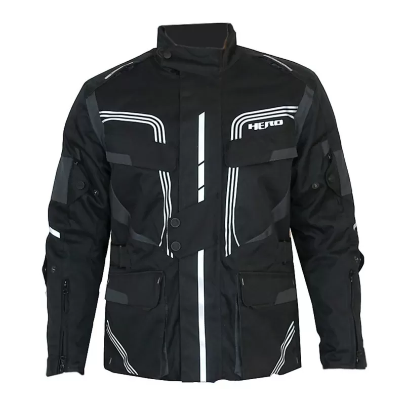 Chaqueta Hero HR17874 Adventure (Negro,Blanco)