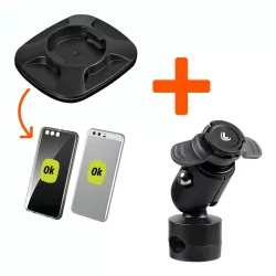 Pack Opti-Universal Lampa para Smartphones + Fijación vastago de espejo