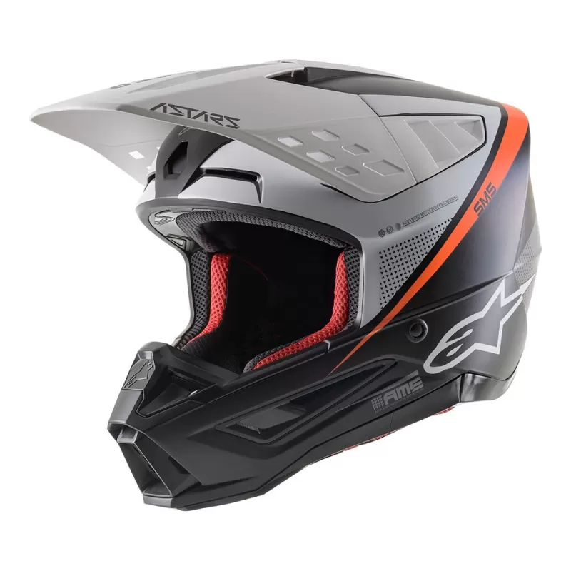 Casco Alpinestars S-M5 Rayon (Negro)