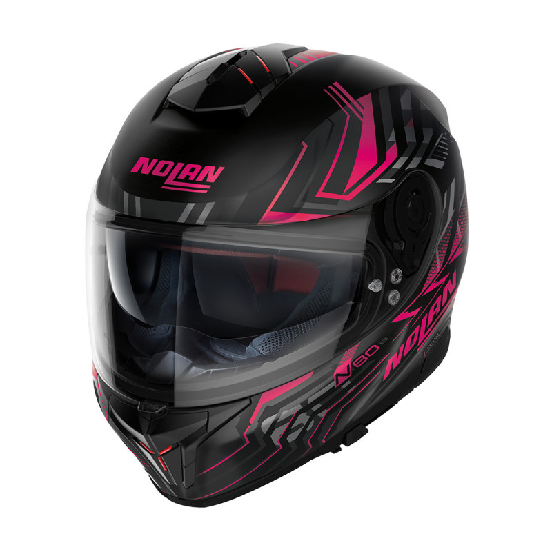 Casco Nolan N80-8 Turbolence 079 Flat Blk/Red Casco Nolan N80-8 Turbolence 079 Flat Blk/Red