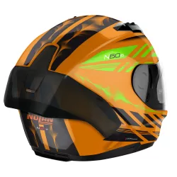 Casco Nolan N60-6 Sport Hotfoot 027 Org/Blk/Grn