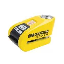 Candado De Disco Oxford Alpha Xa14 Alarma Yell/Blk