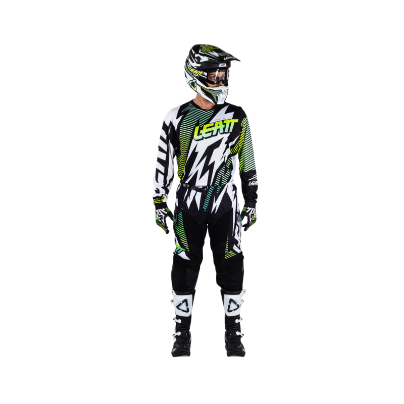Ride Kit Leatt Moto 3.5 verde azulado para motocross