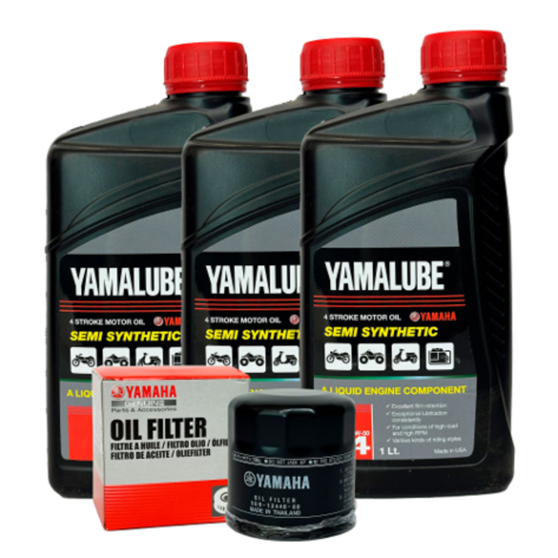 Kit de Mantenimiento 3L YAMALUBE 15W50 Full + Filtro