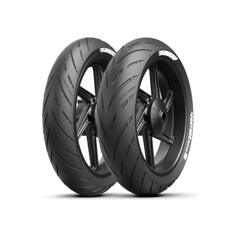 Kit Neumáticos Eurogrip Protorq Ext 110/70ZR17 + 140/60R17