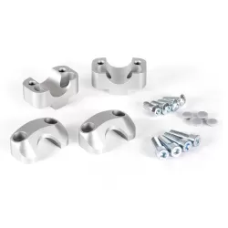 Alza volante SW Motech Bass-Connection 22mm a 28mm (Plata)