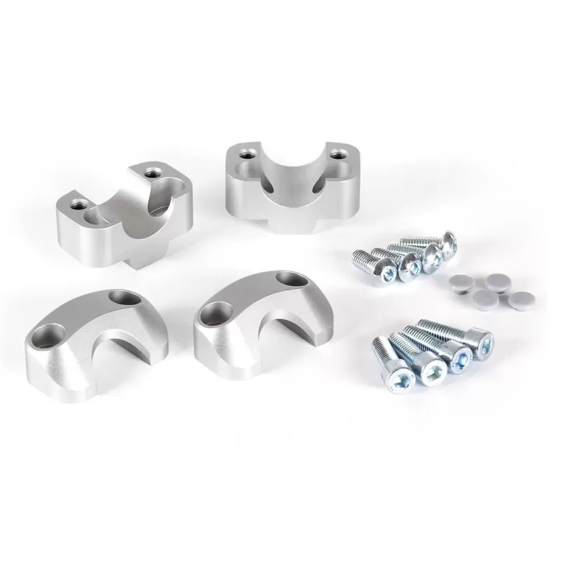 Alza volante SW Motech Bass-Connection 22mm a 28mm (Plata)