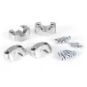 Alza volante SW Motech Bass-Connection 22mm a 28mm (Plata)