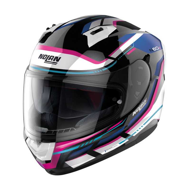 Casco Nolan N60-6 Lancer 065 Metal Blk/Blu/Fuchs Casco Nolan N60-6 Lancer 065 Metal Blk/Blu/Fuchs