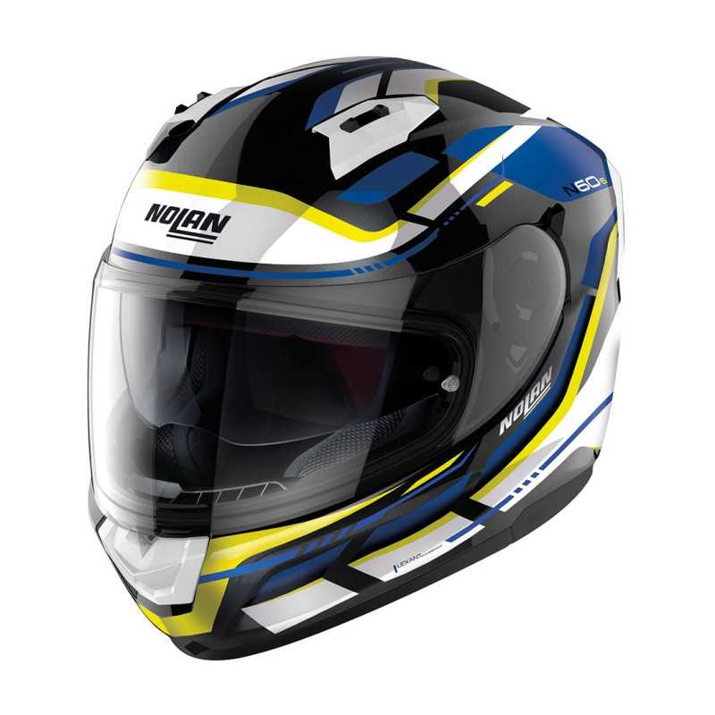 Casco Nolan N60-6 Lancer 064 Metal Blk/Blu/Yellow