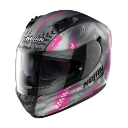 Casco Nolan N60-6 Wheelspin 060 Flat Blk/Fuchs