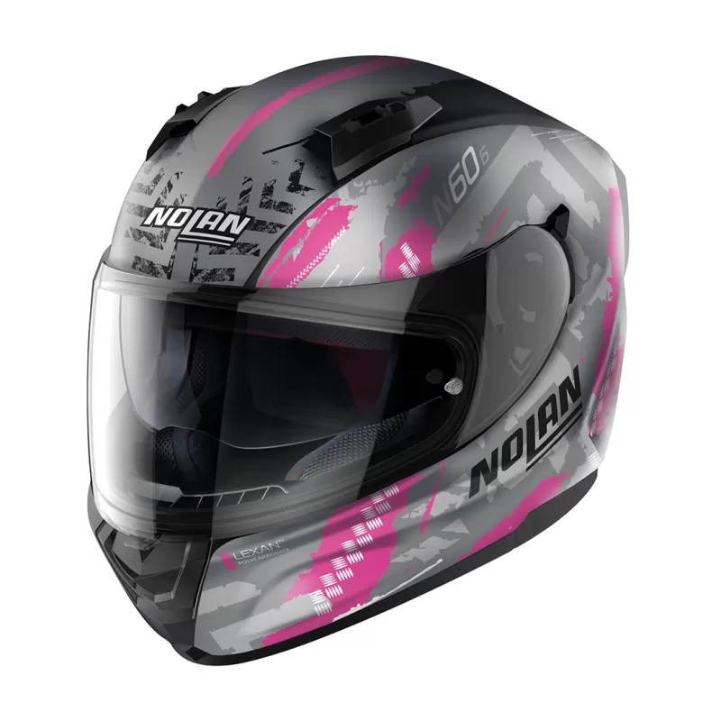 Casco Nolan N60-6 Wheelspin 060 Flat Blk/Fuchs Casco Nolan N60-6 Wheelspin 060 Flat Blk/Fuchs