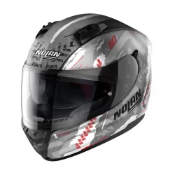 Casco Nolan N60-6 Wheelspin 058 Flat Blk/Red