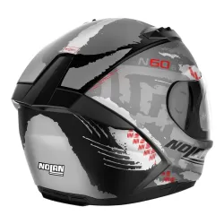 Casco Nolan N60-6 Wheelspin 058 Flat Blk/Red