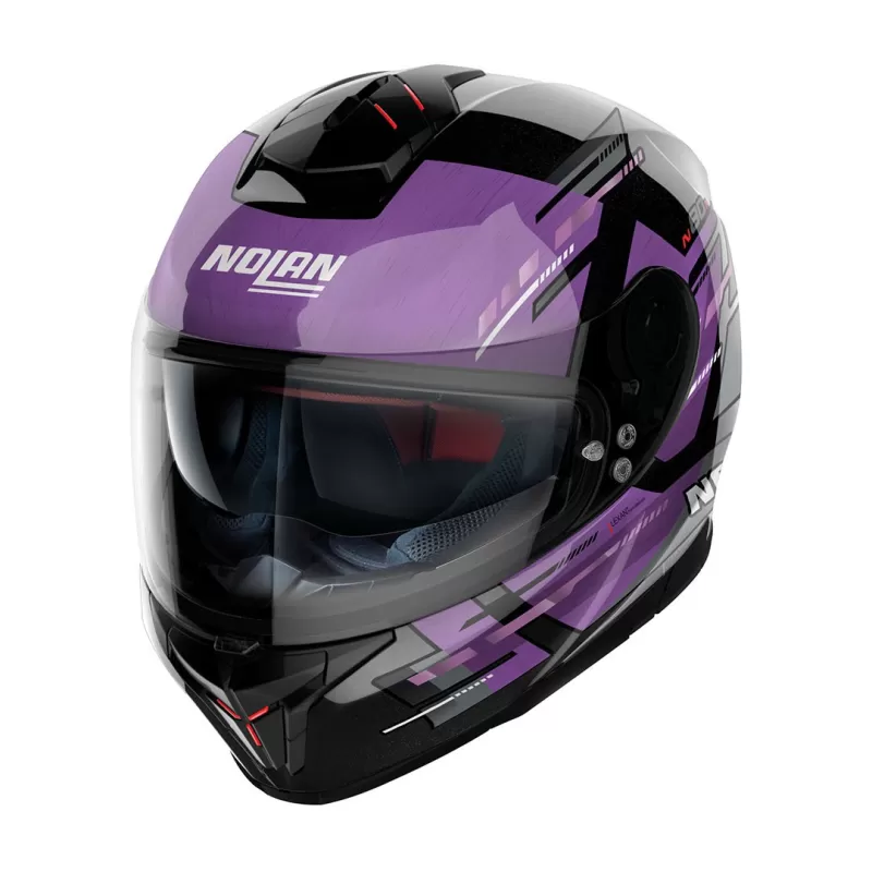 Casco Nolan N80-8 Meteor 070 Metal Blk/Fuchsia