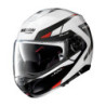 Casco Nolan N100-5 Plus Milestone 053 Metal Wht/Blk/Red