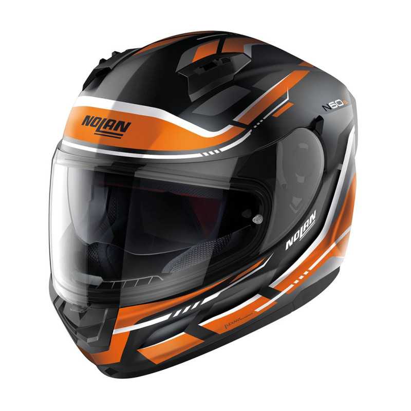 Casco Nolan N60-6 Lancer 063 Flat Blk/Orange