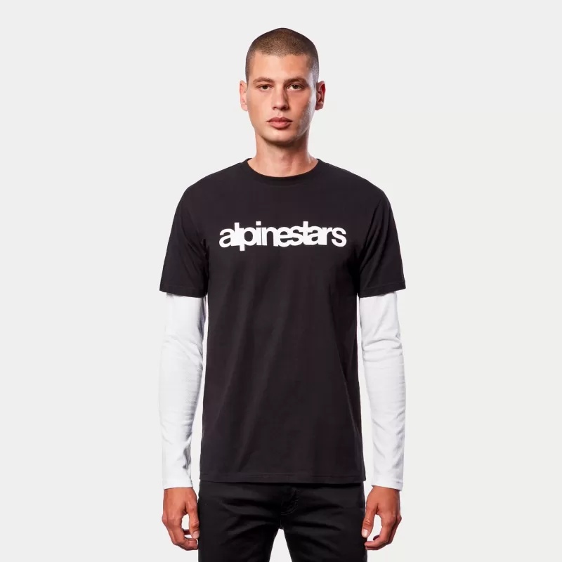 Maglia Sottotuta Alpinestars TECH TOP Short Sleeve Summer - Nero Rosso