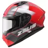 Casco Zeus ZS826 Negro/Rojo/Plateado Casco Zeus ZS826 Negro/Rojo/Plateado